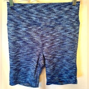 Outdoor Voices Biker Shorts Size Medium Pull On Heathered Blue 7” Inseam